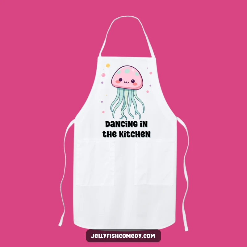 Funny Kawaii Jellyfish Apron: Cook with Dancing Flair!