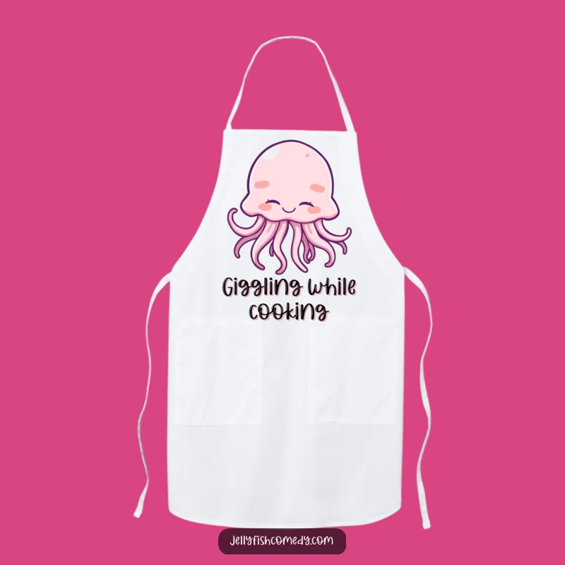 Funny Giggling Jellyfish Apron - Kitchen Joyful Wiggles Chef Gift