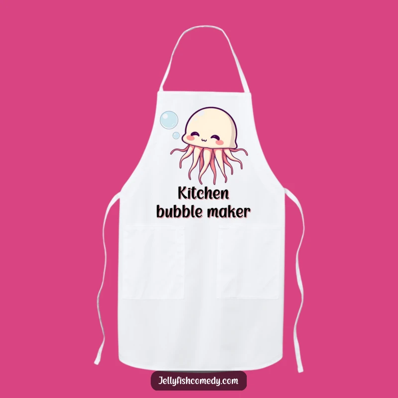 Funny Jellyfish Bubble Apron: Playful Kitchen Wear for a Cheerful Cook