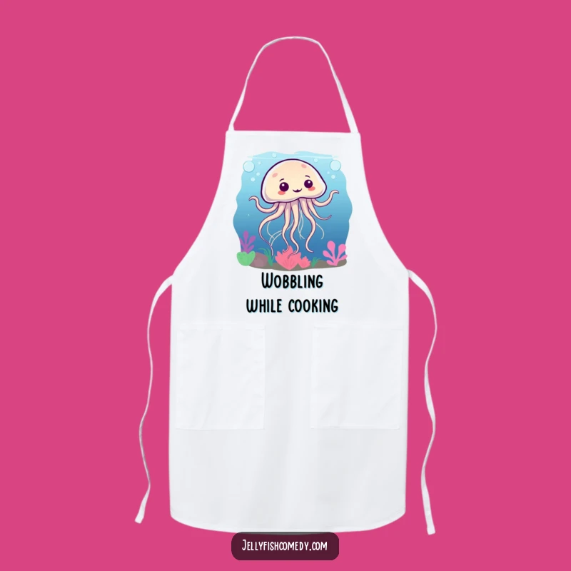 Funny Jellyfish Dance Apron - Humorous Gift for Kitchen Underwater Fun