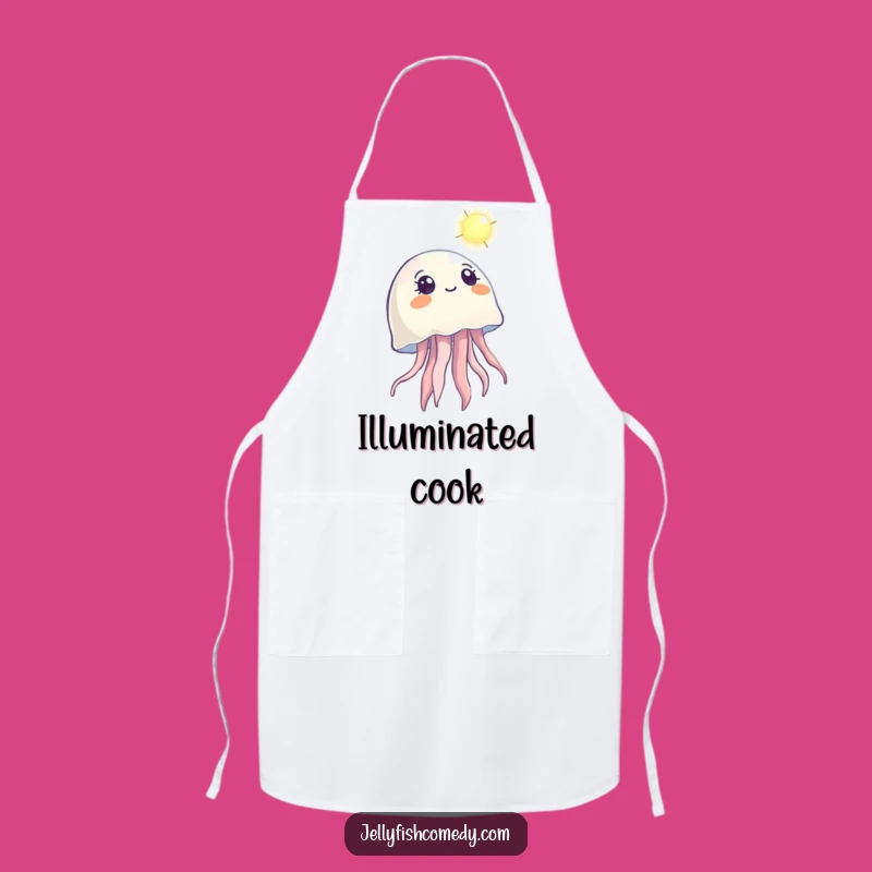Funny Jellyfish Wonder Apron: Cook with Hopeful Ocean Inspiration