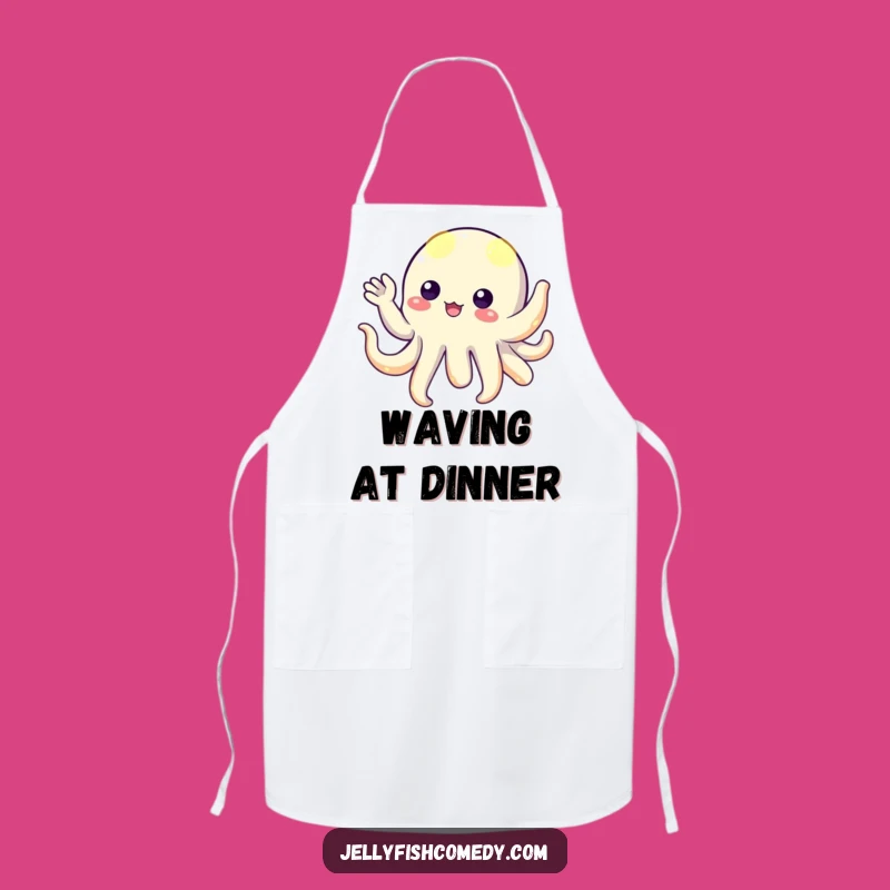 Funny Floating Creature Tentacles Apron, Cosmic Kitchen Gift