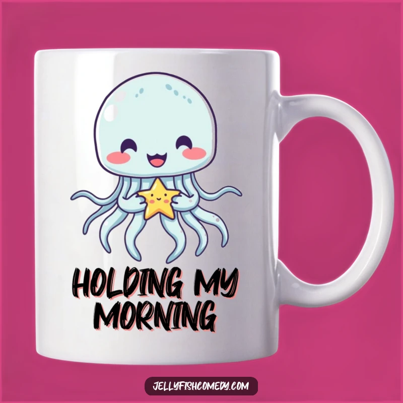 Funny Jellyfish Star Mug: Adorable & Cheerful Gift for Ocean Lovers