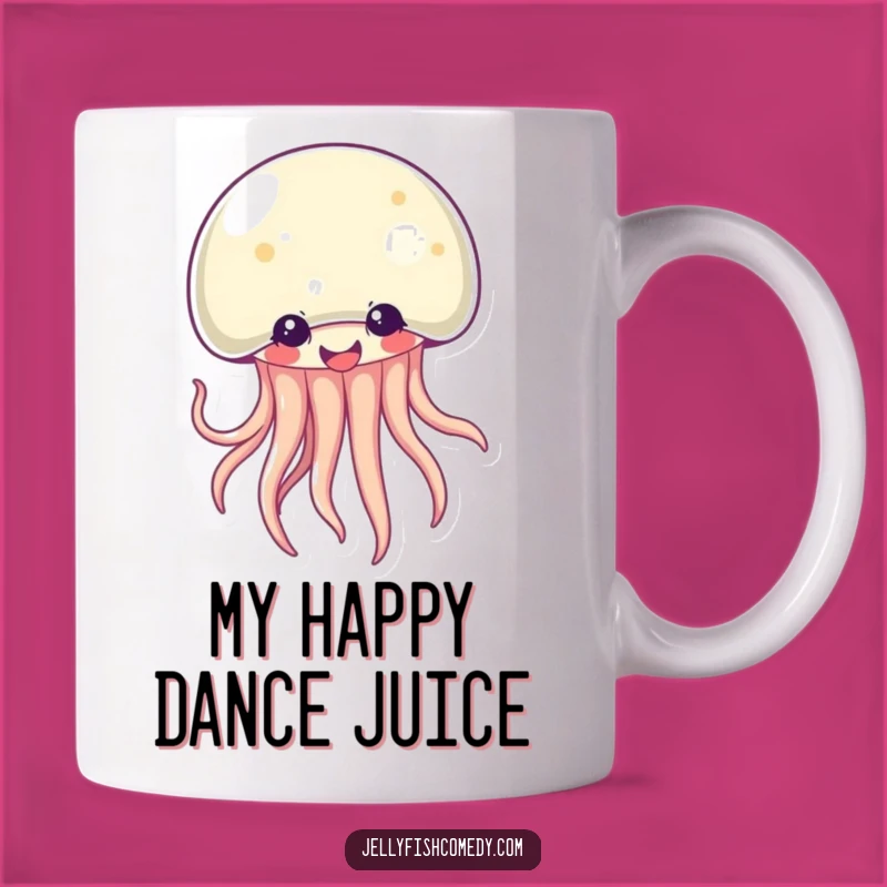 Funny Kawaii Jellyfish Mug: Giggling Tentacles, Perfect Humorous Gift for Ocean Lovers