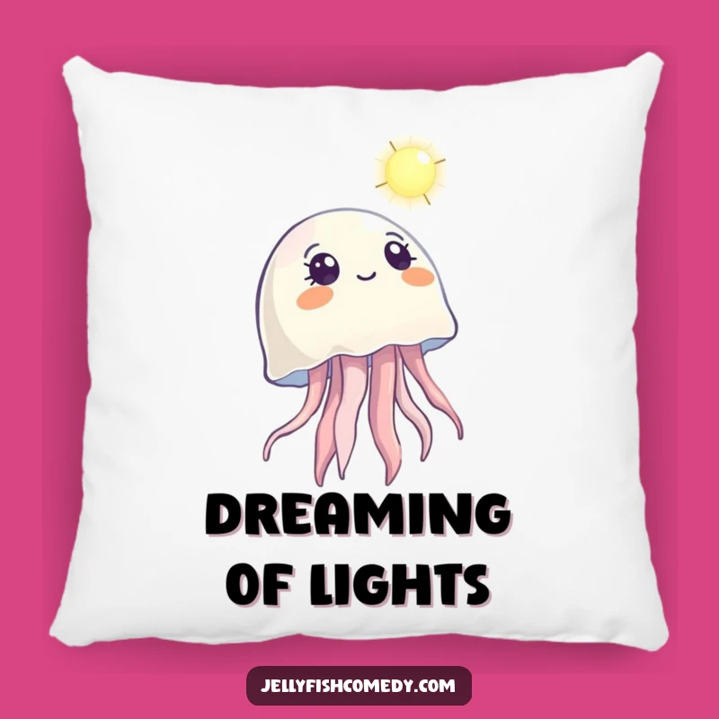 Funny Jellyfish Wonder Pillow: Cozy Comfort with Aspirational Charm