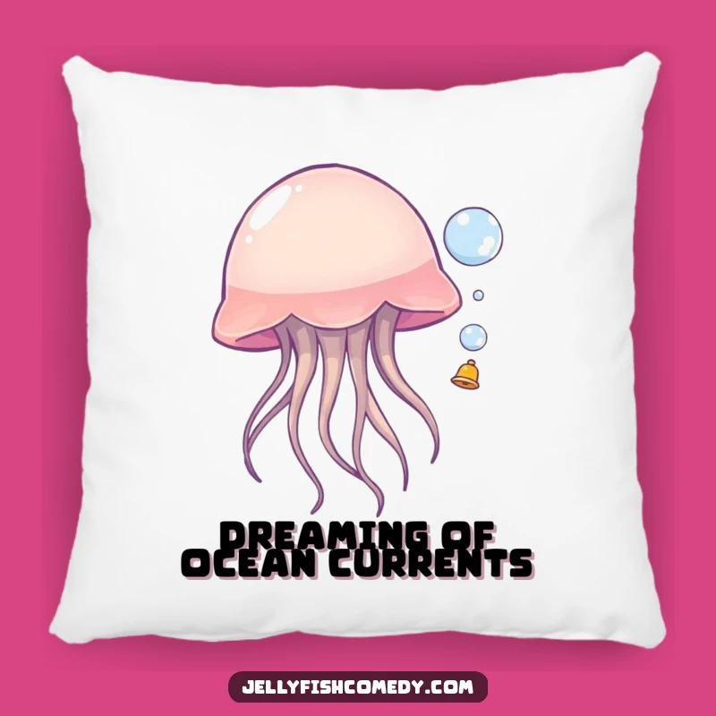 Funny Jellyfish Bubble Bounce Pillow: Cute & Comfy Sea Creature Accent Gift