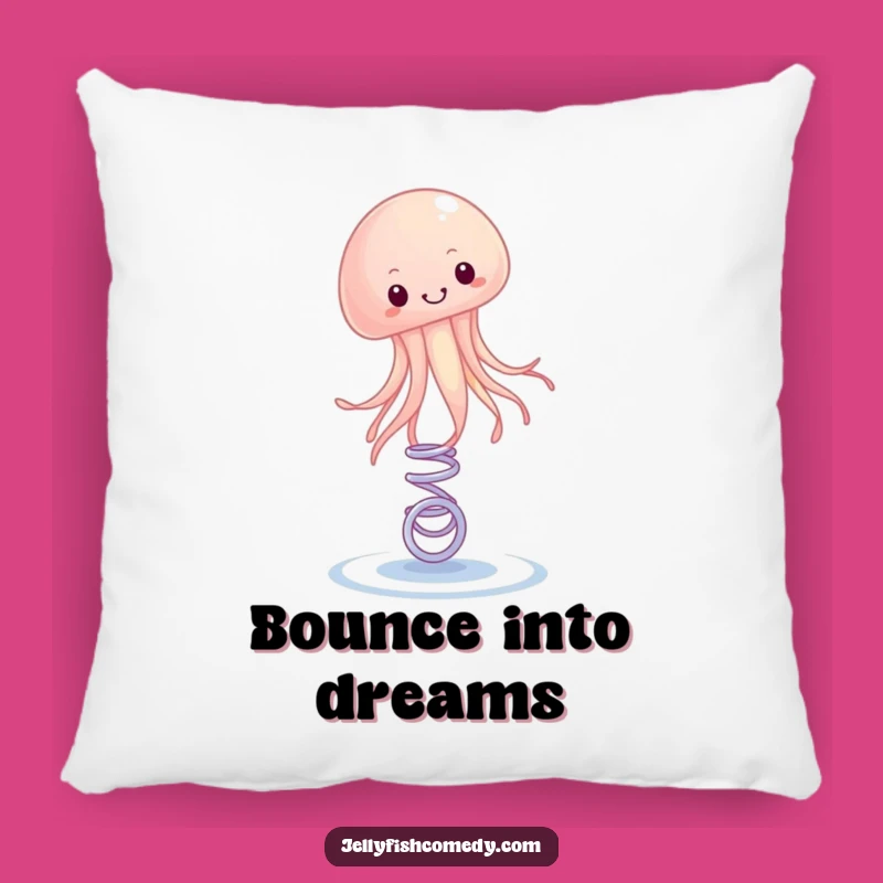 Funny Bouncing Jellyfish Pillow: Cozy Springy Fun, Hilarious Decor, Perfect Funny Gift