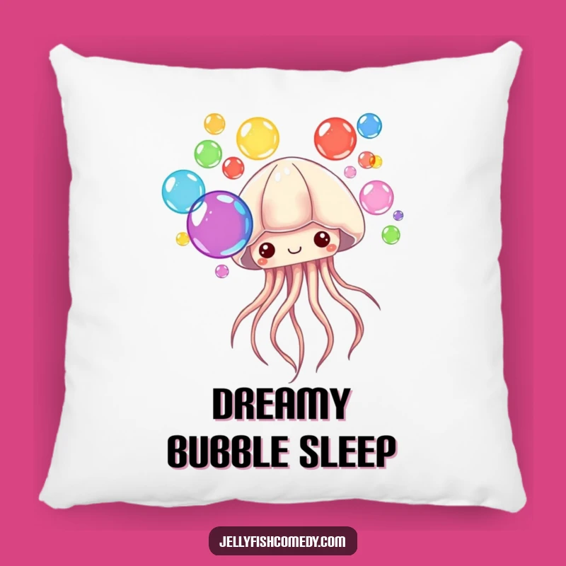 Funny Bubble Jellyfish Pillow: Cozy Colorful Fun, Whimsical Accent, Perfect Funny Gift