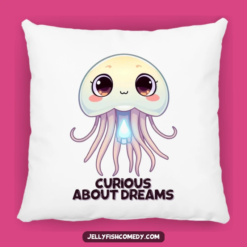 Funny Curious Jellyfish Pillow: Snuggle with This Hilarious Moment of Discovery!