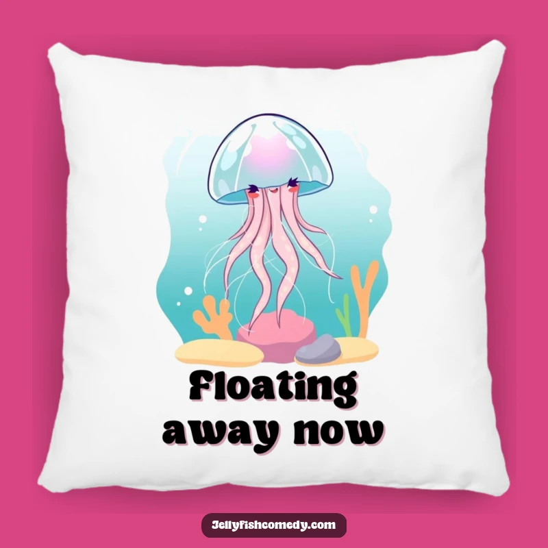 Funny Jellyfish Current Spin Pillow: Soft Cartoon Cushion for Peaceful Comfort