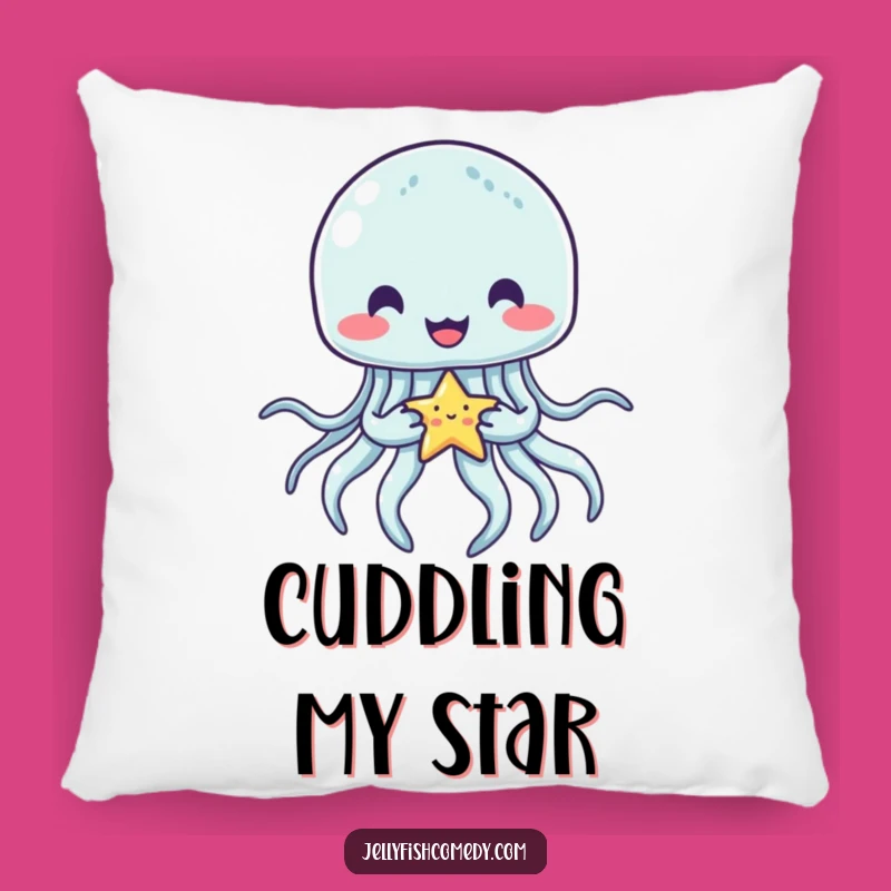Funny Jellyfish Star Pillow: Soft and Cheerful Star Hug Comfort