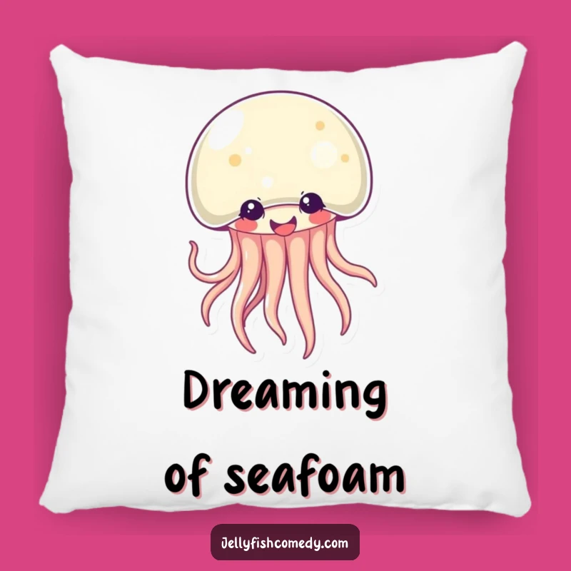 Funny Kawaii Jellyfish Pillow: Giggling Comfort, Perfect Humorous Accent Piece