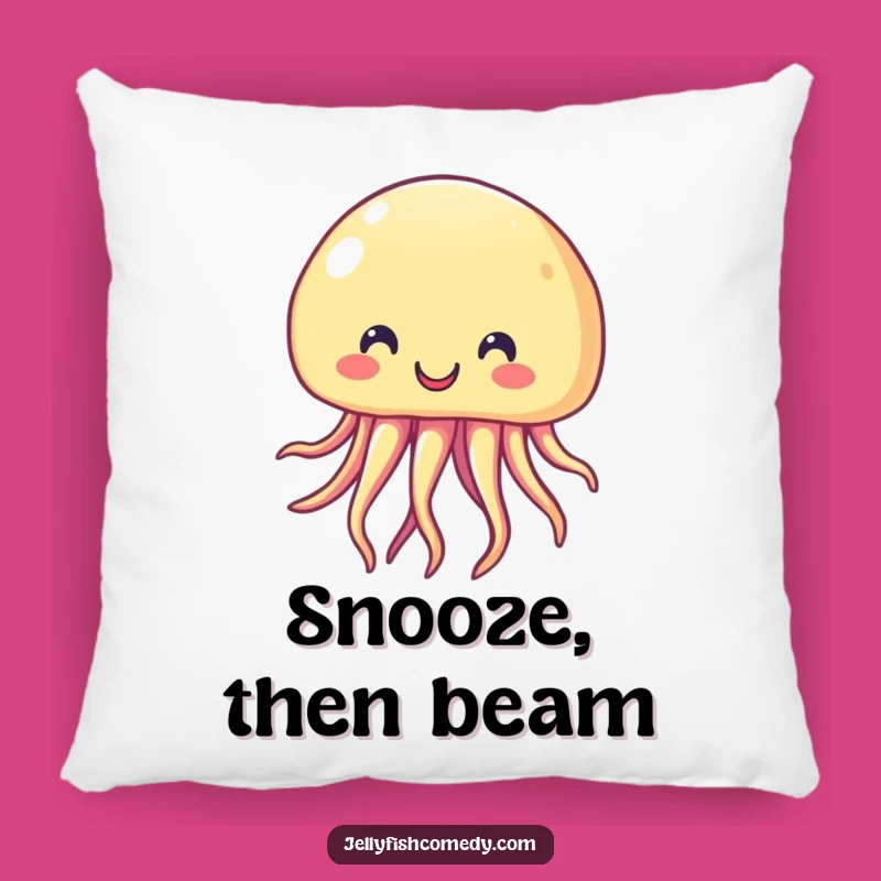 Funny Smiling Jellyfish Pillow: Cozy Comfort, Cheerful Accent, Perfect Funny Gift
