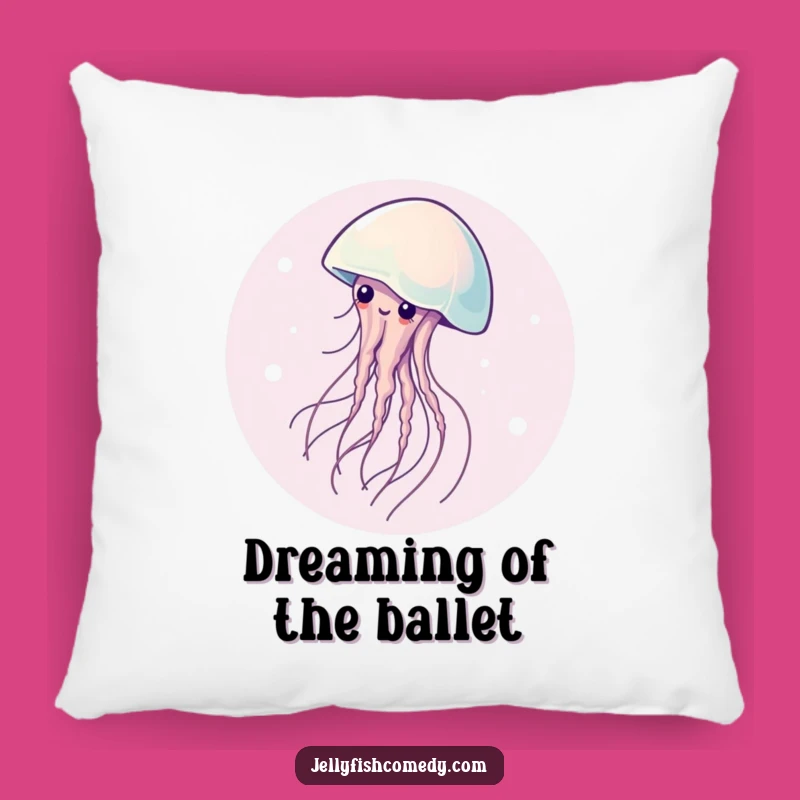 Graceful Jellyfish Spinning Pillow: Comfort Meets Calming Art