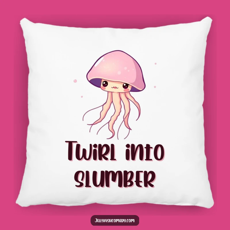 Funny Twirling Jellyfish Pillow: Cozy Graceful Comfort, Hilarious Accent, Perfect Funny Gift