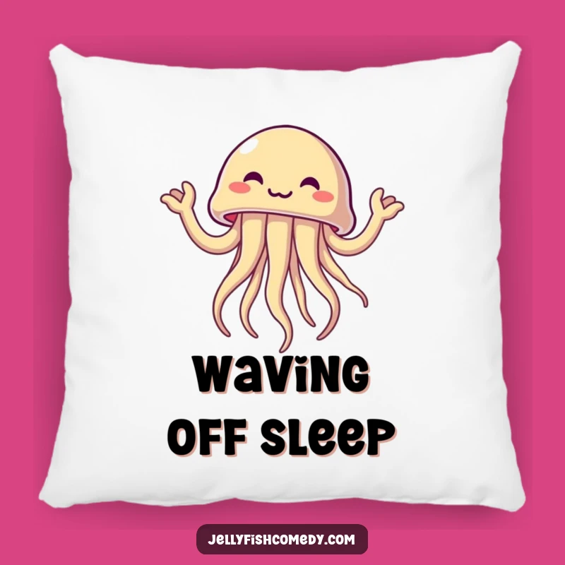 Funny Excited Jellyfish Pillow: Snuggle with This Hilarious Wave of Joy!