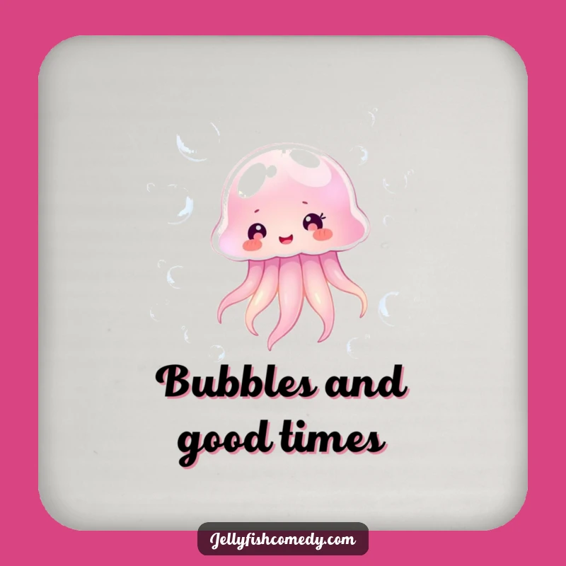 Funny Jellyfish Bubble Coasters: Protect Surfaces with Hilarious Ocean Charm!