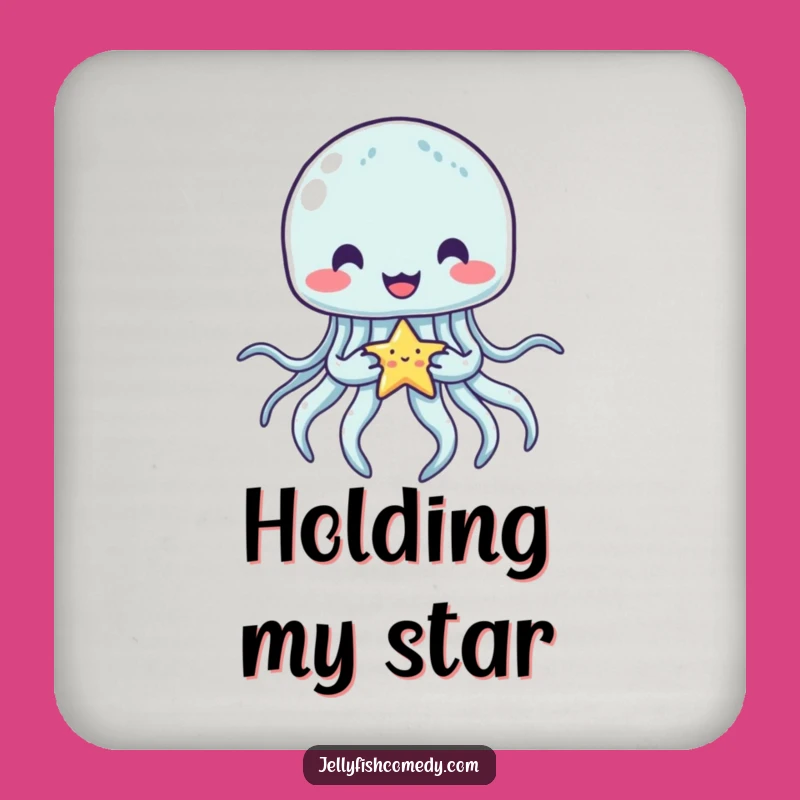 Funny Jellyfish Star Coasters: Celestial Protection for Your Surfaces