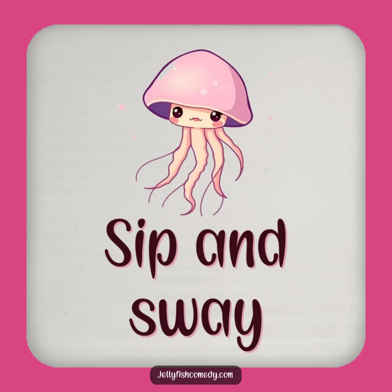 Funny Twirling Jellyfish Drink Coasters: Graceful Protection, Elegant Decor, Funny Gift