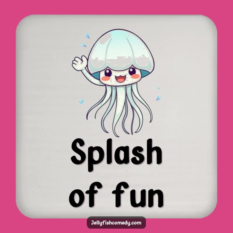 Funny Waving Jellyfish Coaster: Add a Splash of Fun to Tables
