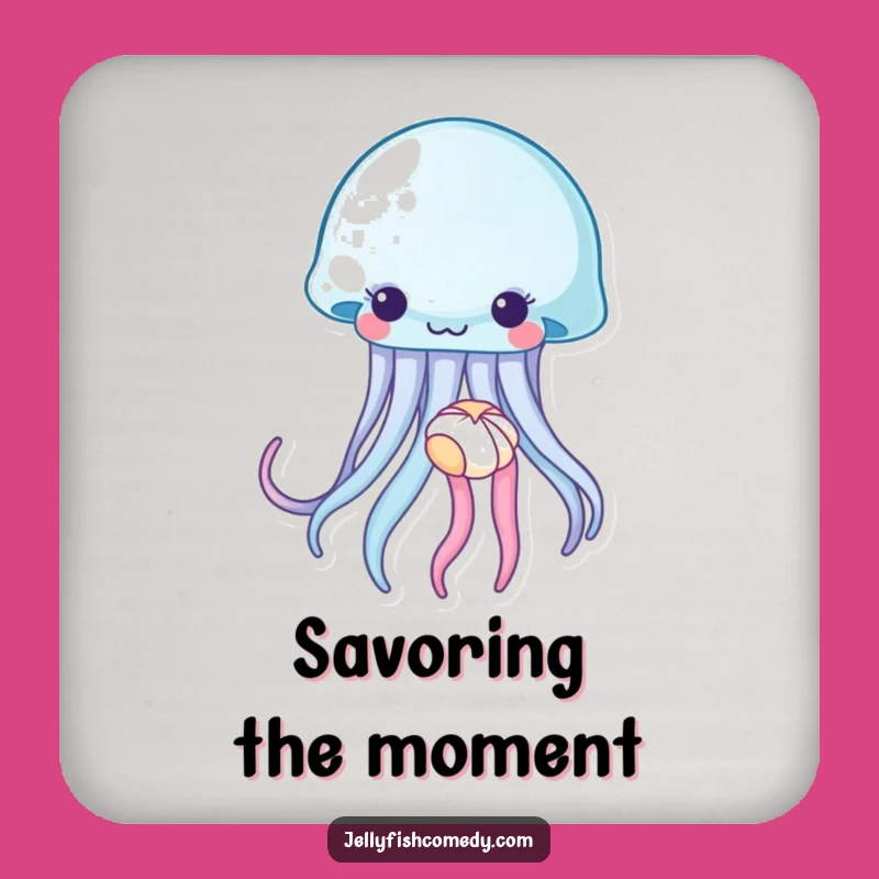 Funny Jellyfish Seashell Coaster: Protect Surfaces with Coastal Charm