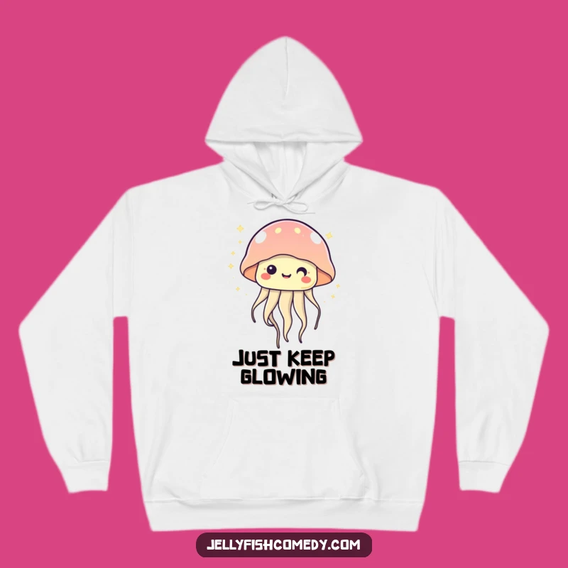 Cozy Kawaii Jellyfish Twinkling Hoodie - Warm, Magical & Cute