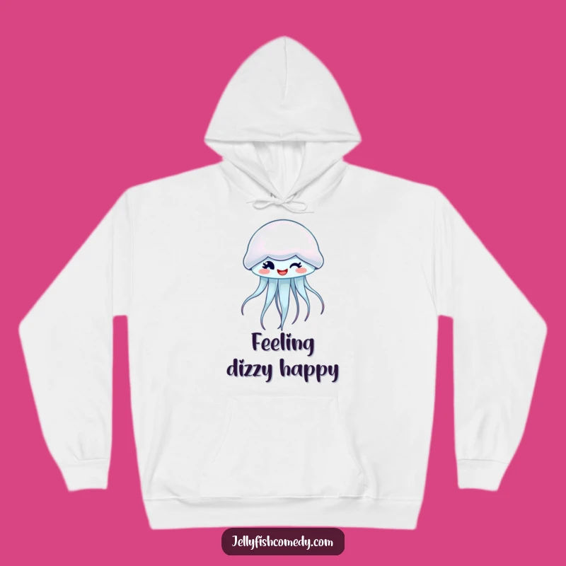 Funny Winking Jellyfish Hoodie - Cozy Up With Playful Vibes