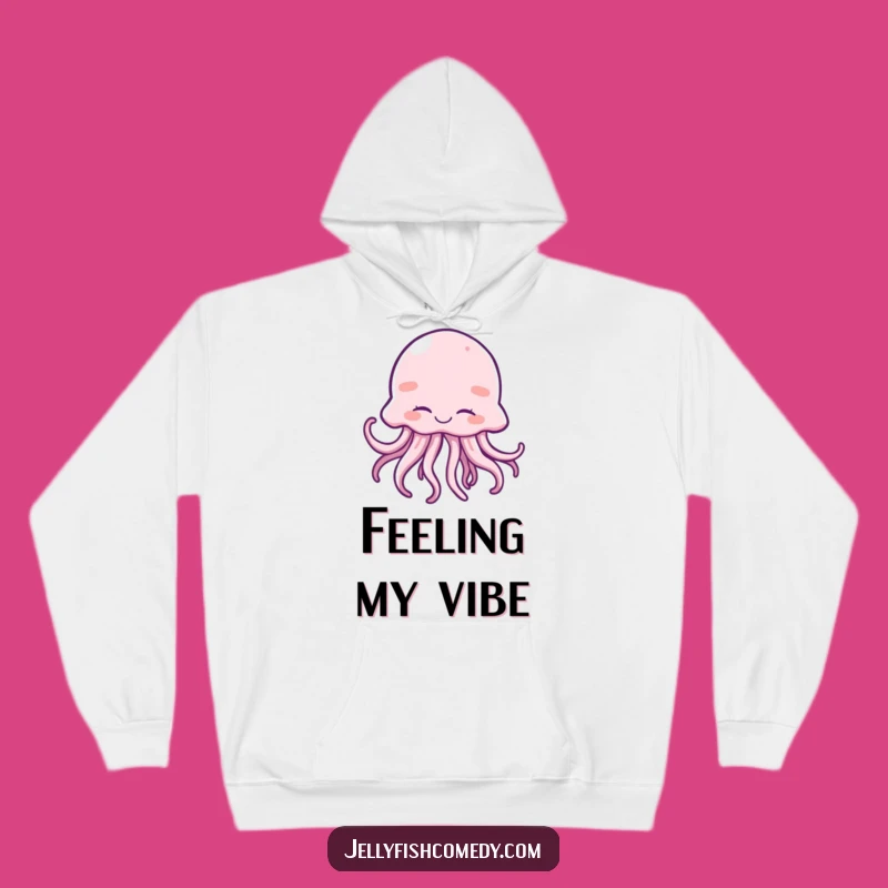 Funny Giggling Jellyfish Hoodie - Cozy Joyful Wiggle Sweatshirt Gift