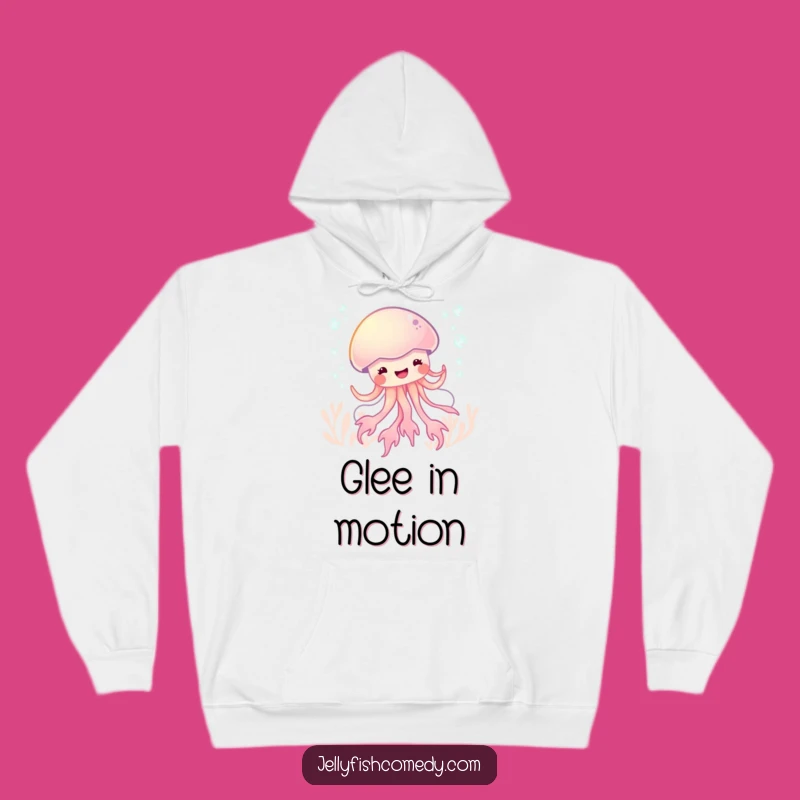 Funny Cozy Glee Jellyfish Dance Hoodie, Bubbly Sea Creature Sweatshirt, Gift Idea