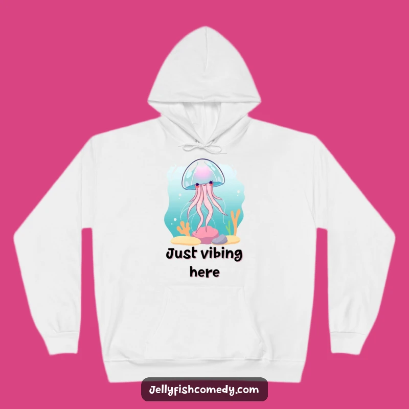 Funny Jellyfish Current Spin Hoodie: Cozy Cartoon Comfort for Serene Moments