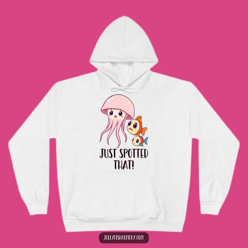 Funny Surprised Jellyfish Hoodie - Cozy Up With Ocean Comedy Gift