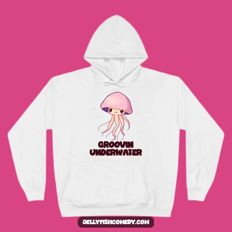 Funny Twirling Jellyfish Hoodie: Cozy Graceful Fun, Warm & Hilarious Gift