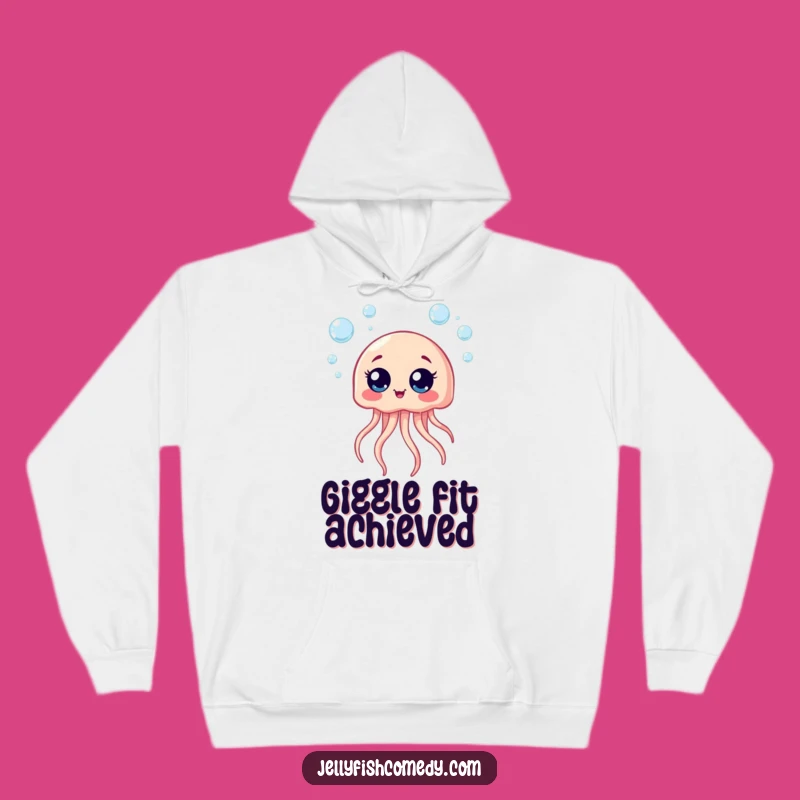 Funny Giggle Jellyfish Hoodie - Cozy Up With Underwater Laughter