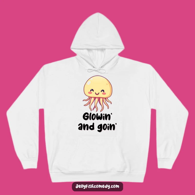 Funny Smiling Jellyfish Hoodie: Cozy Ocean Comfort, Warm & Hilarious Gift