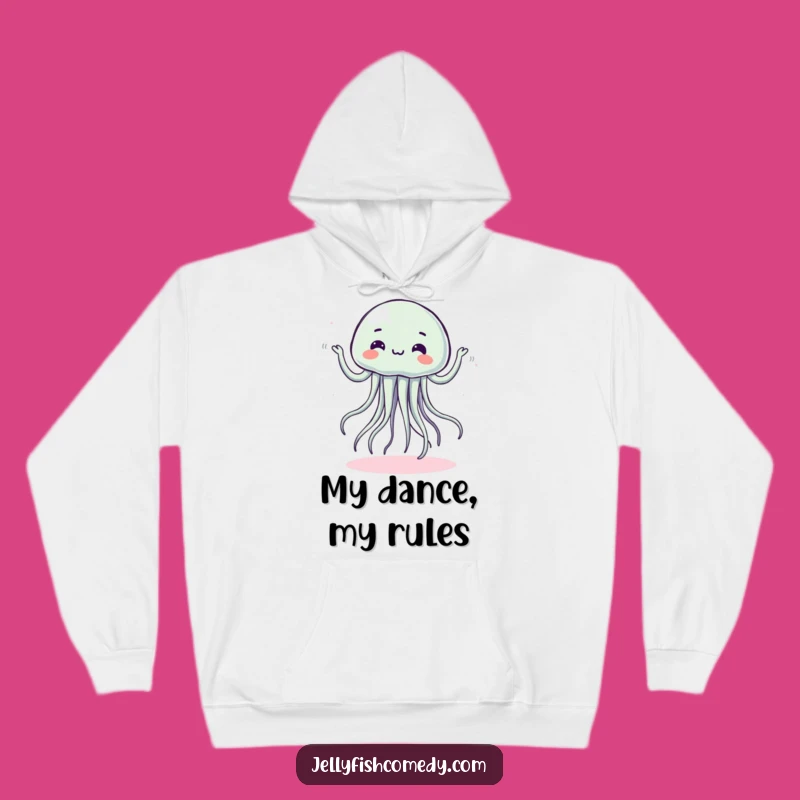 Funny Dancing Jellyfish Hoodie - Cozy Silly Moves Sweatshirt Gift
