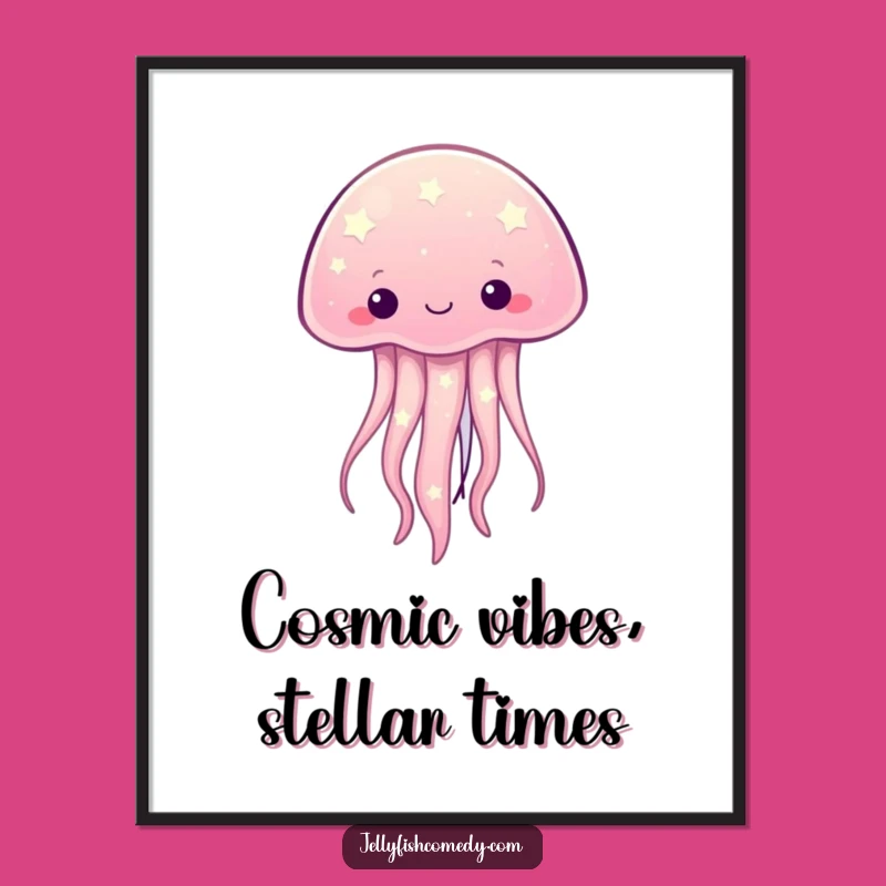 Free Printable Wall Art: Starry Jellyfish Downloadable Cosmic Decor!