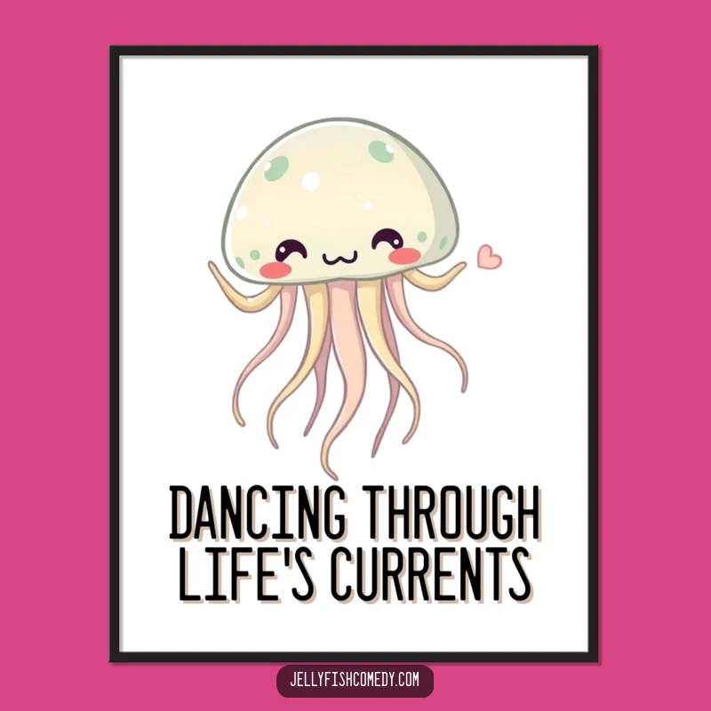 Free Printable Wall Art: Dancing Jellyfish - Colorful Downloadable Art for a Groovy Space!