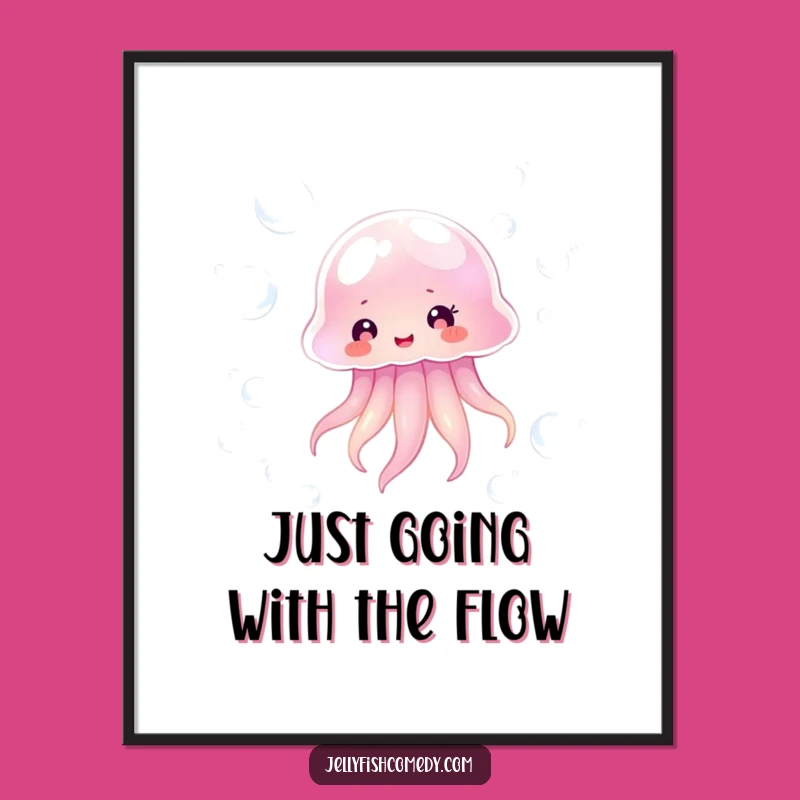 Free Printable Jellyfish Wall Art - Enchanting Bubbles Downloadable Decor