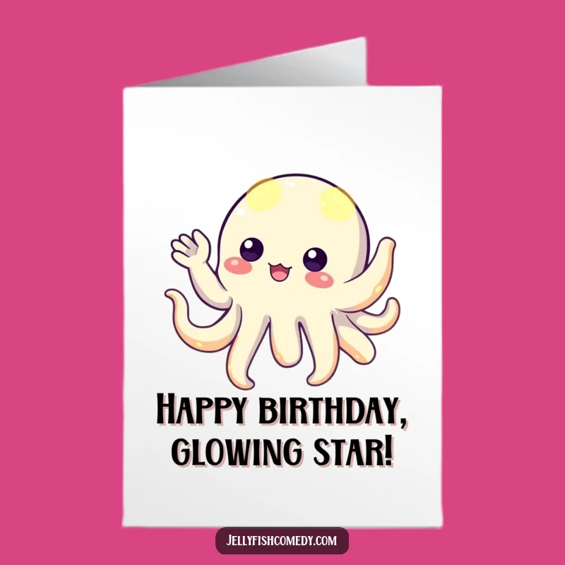 Funny Free Printable Birthday Card: Waving Alien, a Cosmic & Humorous Downloadable Gift