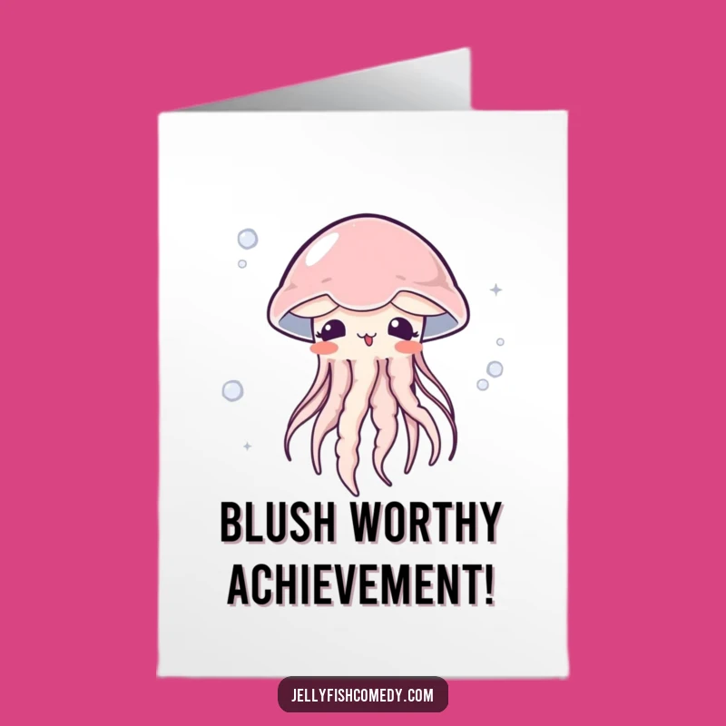 Free Printable Surprised Jellyfish Congrats Card Unexpected Joy