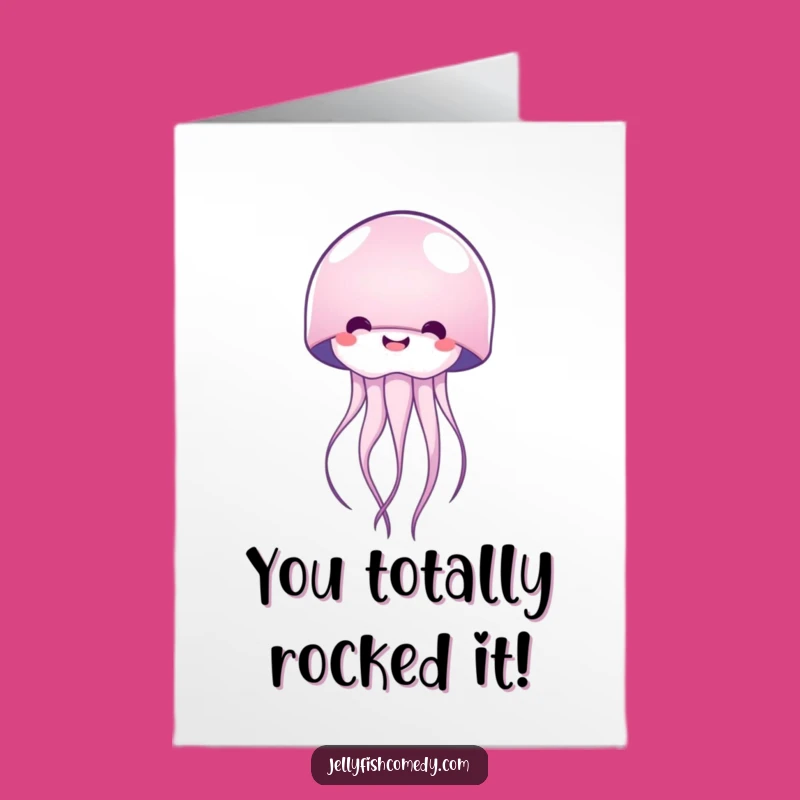 Free Printable Congratulations Jellyfish Card: Celebrate Success with This Funny Downloadable Gift