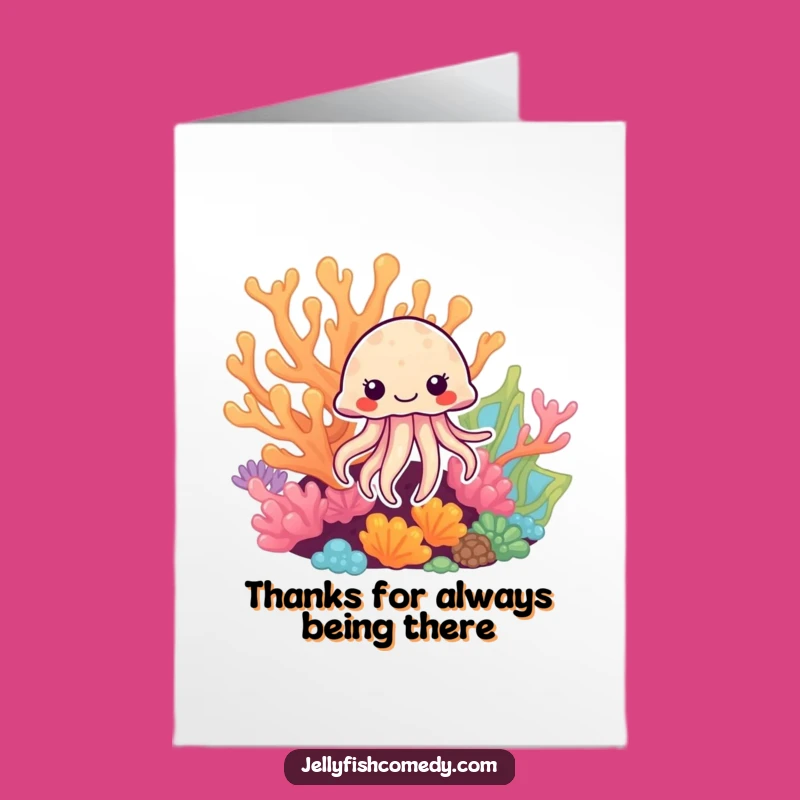 Free Printable Thank You Card: Gentle Jellyfish Design for a Kind Downloadable Gift