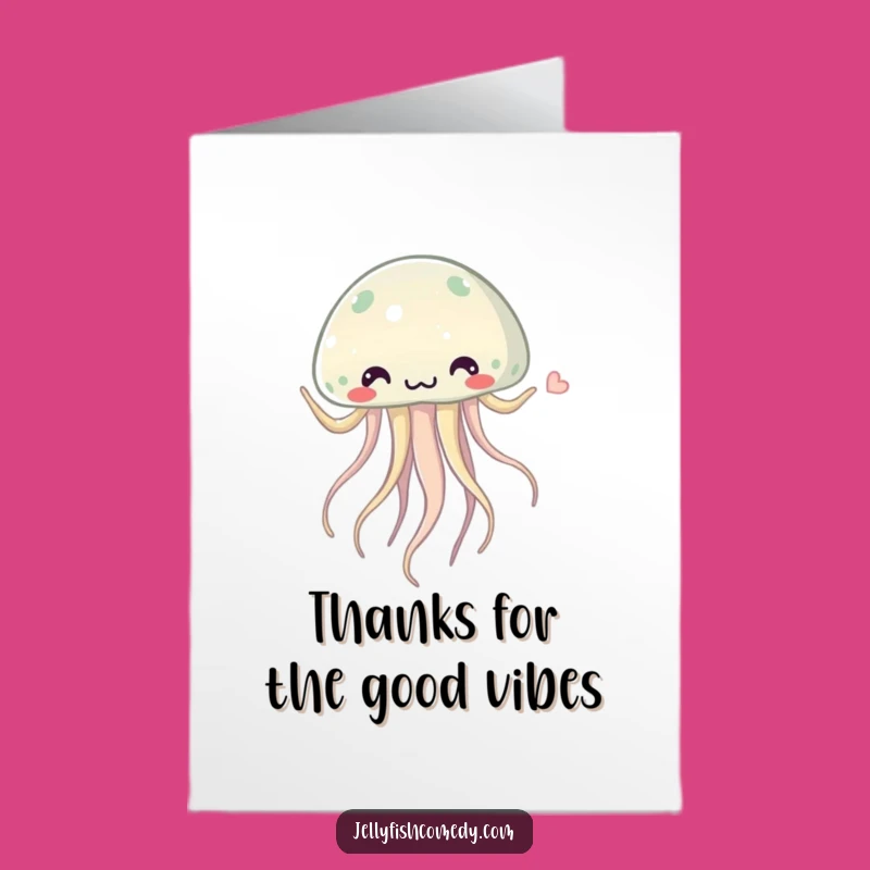 Free Printable Thank You Card: Silly Jellyfish Dance - Whimsical Downloadable Appreciation!