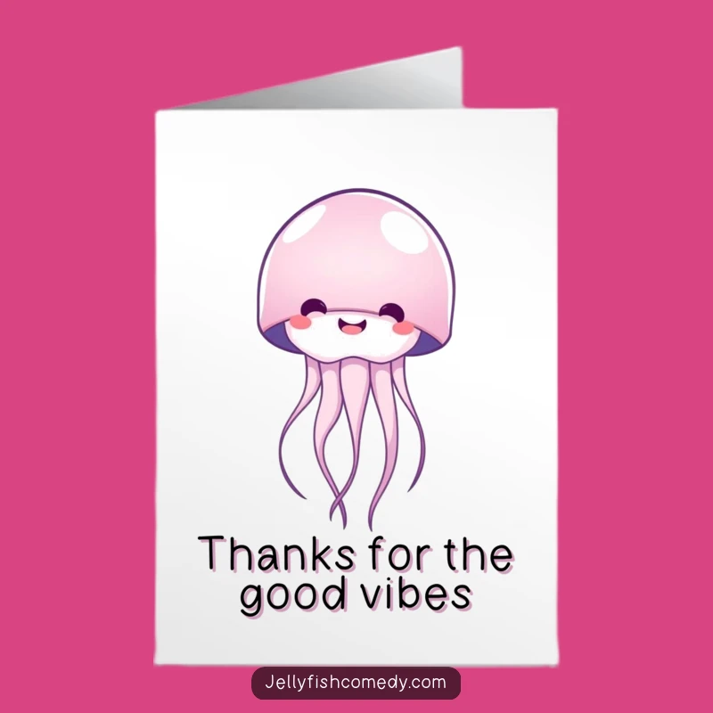 Free Printable Thank You Jellyfish Card: Express Gratitude with This Funny Downloadable Gift