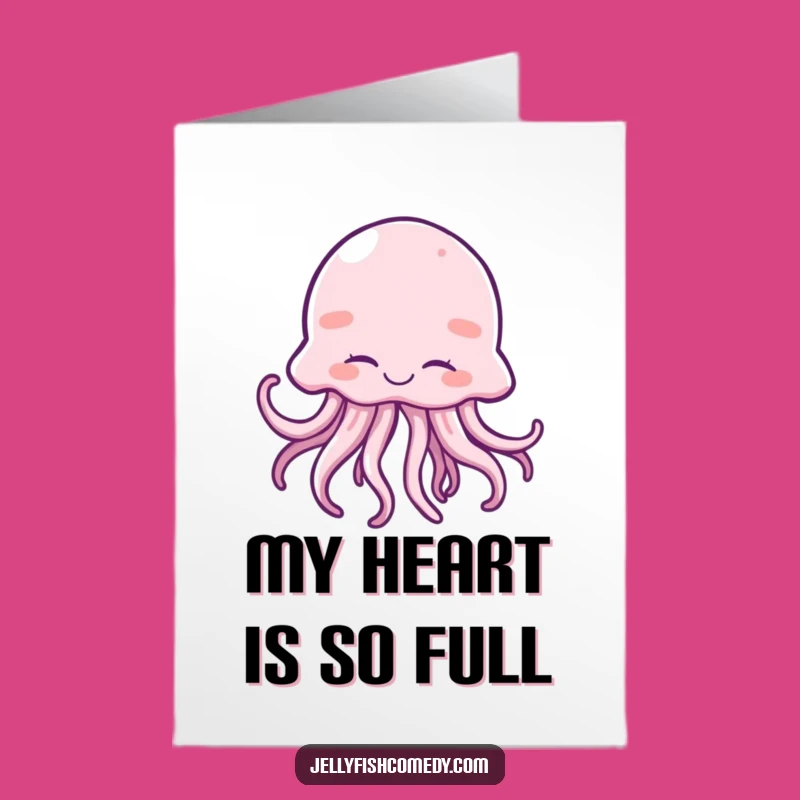 Free Printable Giggling Jellyfish Thank You Card - Funny Downloadable Note