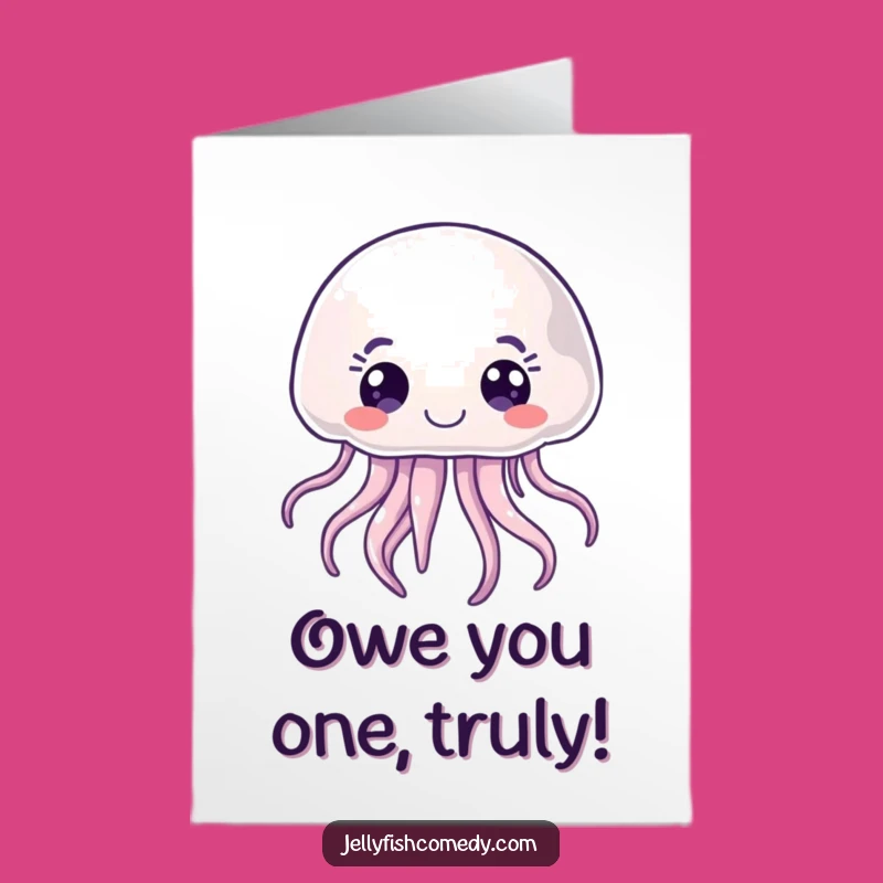 Free Printable Joyful Jellyfish Thank You Card - Funny Curious Downloadable Greeting