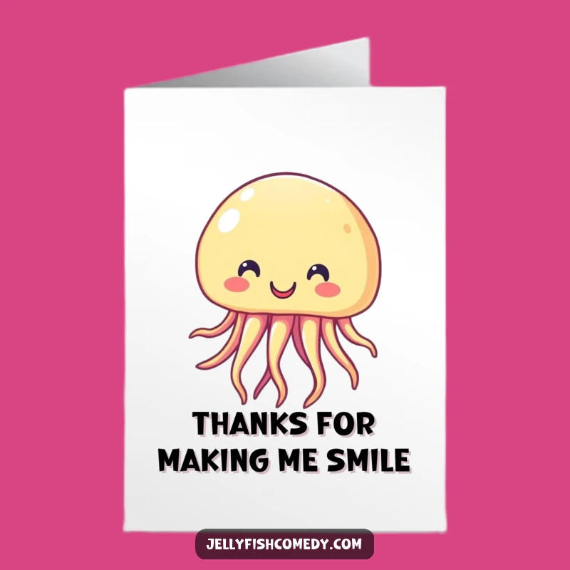 Free Printable Thank You Jellyfish Card - Express Gratitude with this Funny Downloadable