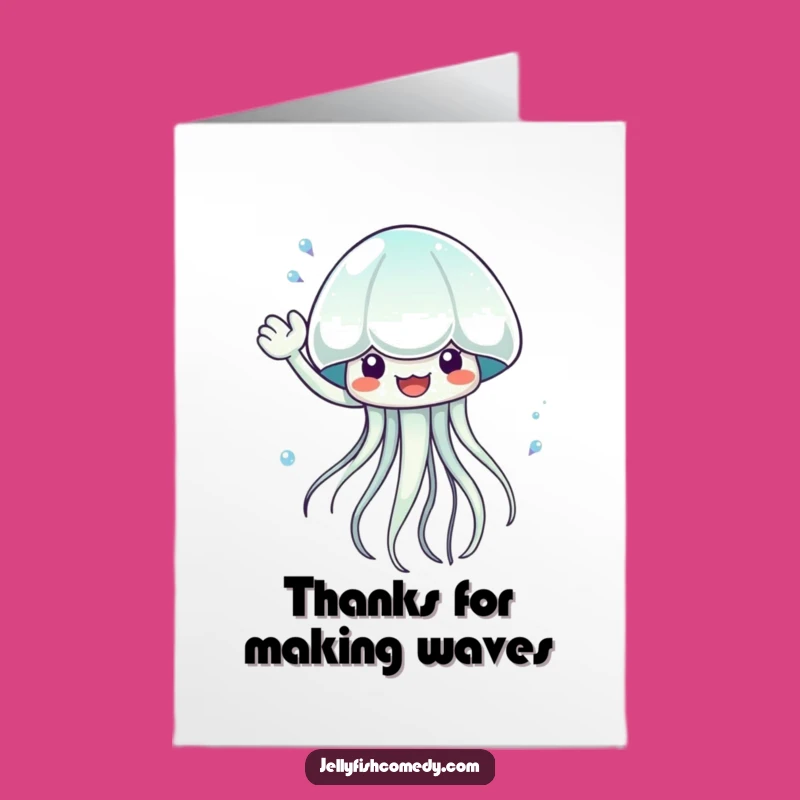Free Printable Thank You Jellyfish Card: A Waving Splash of Gratitude