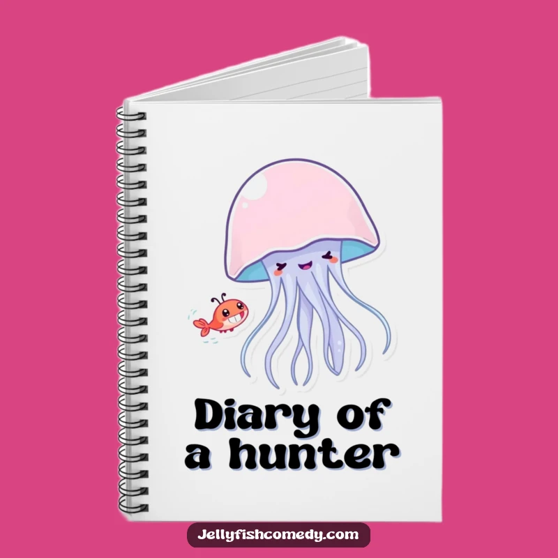 Funny Jellyfish Shrimp Chase Notebook - Jot Down Your Funniest Ideas