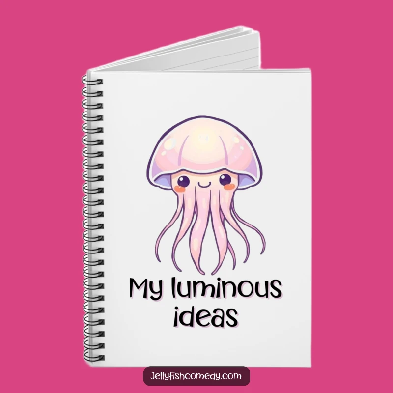 Funny Kawaii Jellyfish Notebook: Glowing Ideas, Perfect Humorous Journal